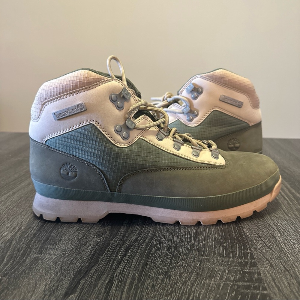 Timberland Euro Hiker Fl Shoes Dk Green - Size 13